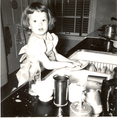Domestic Goddess in Training. Mary, Dec. 1950, Grand Rapids