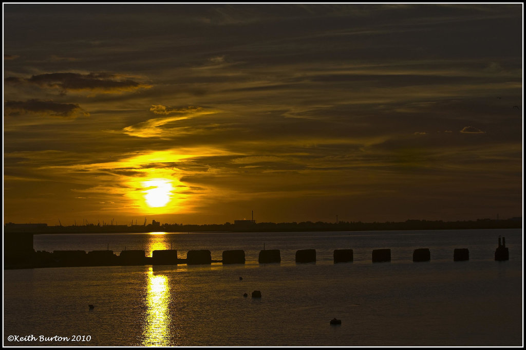 Langstone sunset 1