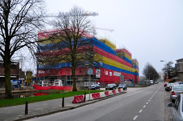 Colourful building