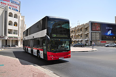Dubai 2012 – Neoplan dubbeldecker bus on line E304
