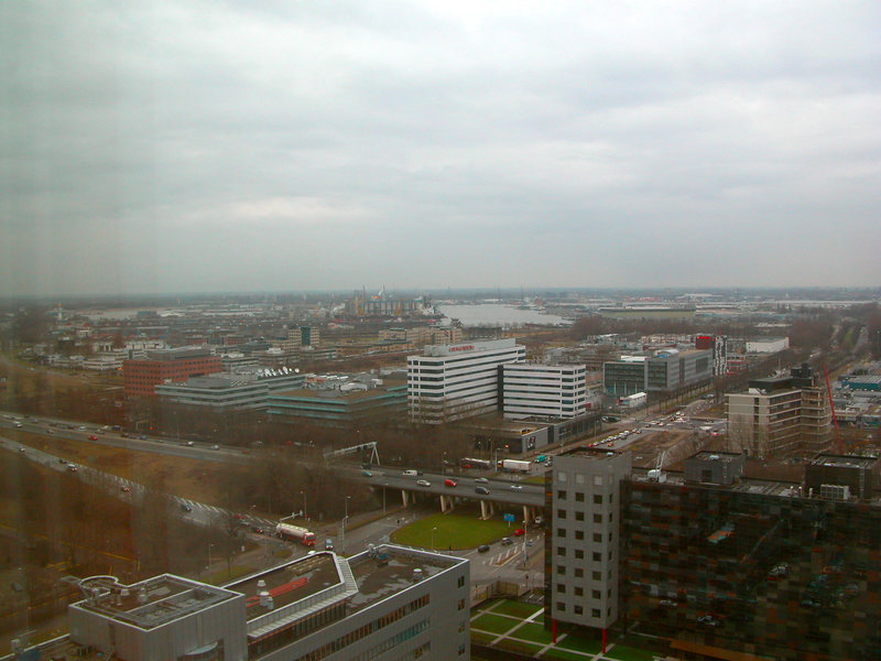 View of Amsterdam from the UWV building