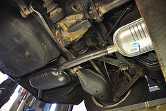 New exhaust for a Mercedes-Benz W124-200D