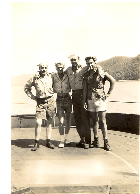 Dad's shipmates in the South Pacific, c. 1945, USS Gratia.
