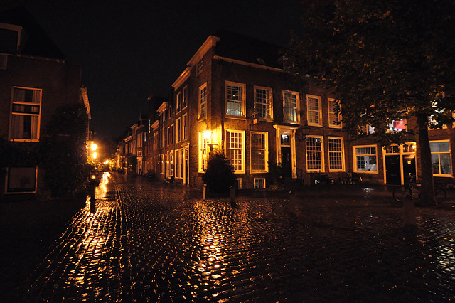 Leiden at night