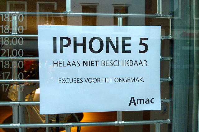 iPhone 5 not available