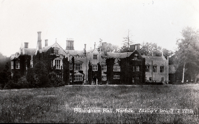 Honingham Hall , Norfolk (Demolished c1966)