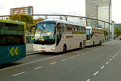 Touringcars at Leiden bus station