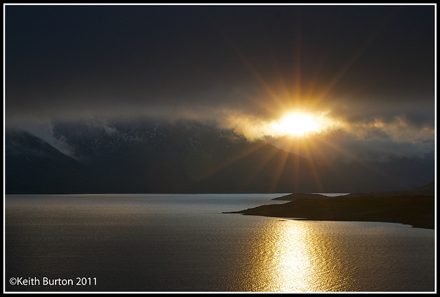 Memories of Scotland - Jan 2010: Dying rays of the sun.