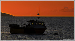 Boat at sunset, Elgol, Isle of Skye