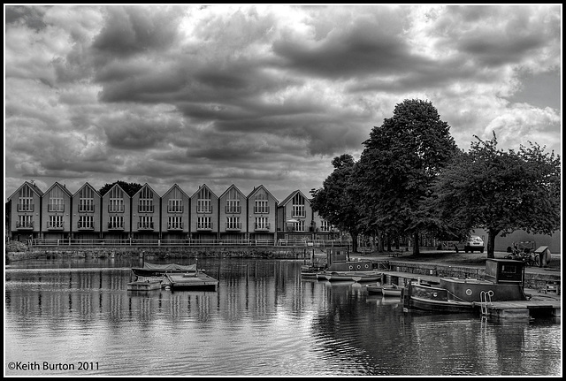 Chichester Canal Basin - Black & White version