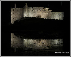 Eilean Donan Castle by floodlight