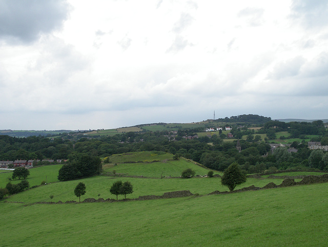 Glossop from Shire Hill