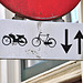 Old bicycle & moped sign