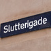 Danish street signs – Slutterigade