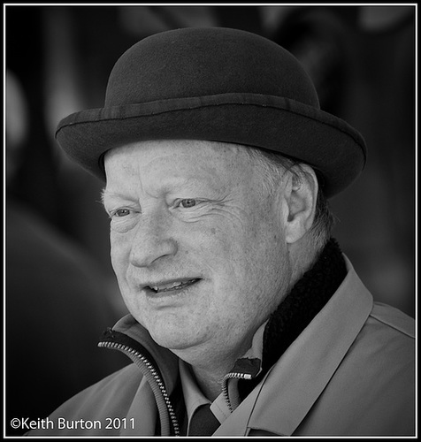 Man in bowler hat