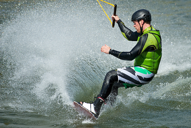 Surfing the canal at Hilsea