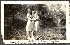 Betty and friends, summer, 1940