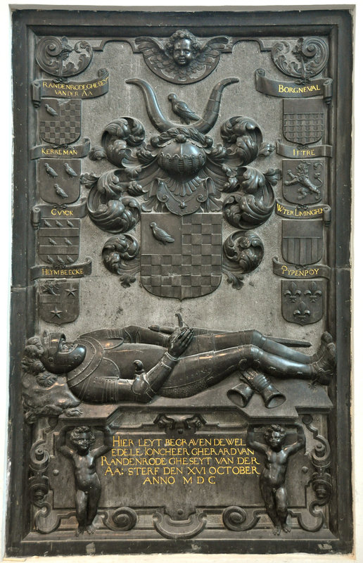 Grave monument of Gherard van Randenrode gheseyt Van der Aa