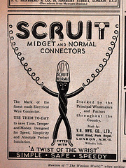 Wireless Weekly from August 25, 1933 – Scruit electrical wire connector