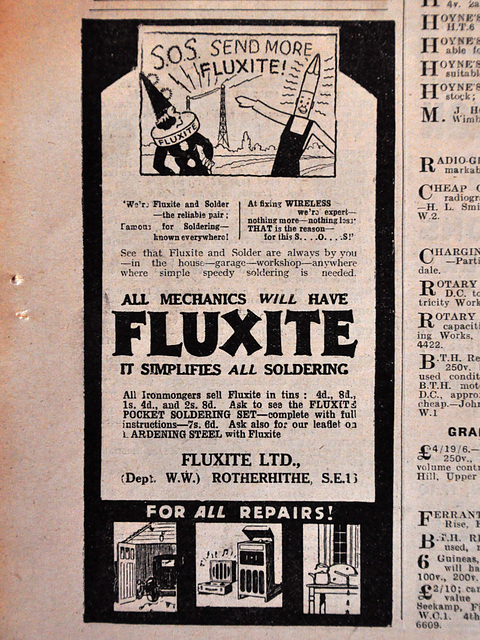 Wireless Weekly from August 25, 1933 – Fluxite