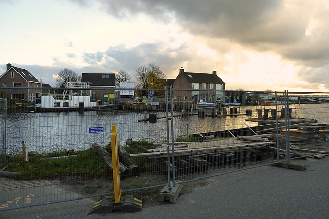 Removed bridge at Nieuwe Wetering