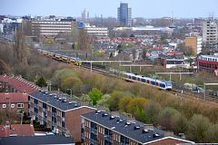 Two trains on their way to The Hague