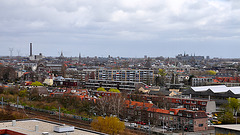 View of Leiden city centre