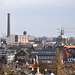 View of the Power Station and the Marekerk in Leiden