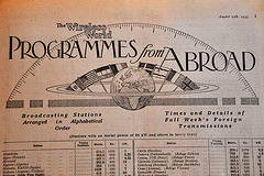Wireless Weekly from August 25, 1933 – Programmes from Abroad