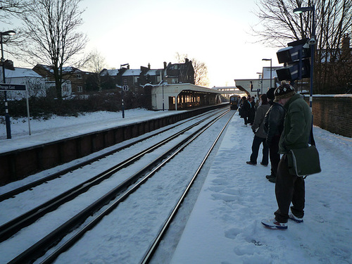 Here comes the train