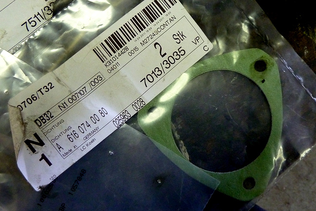 New gasket for the diesel pump