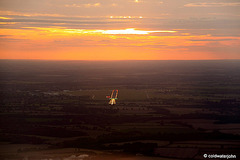 Landing at Norwich at dusk...