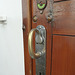 Door handle on the Elbe ferry