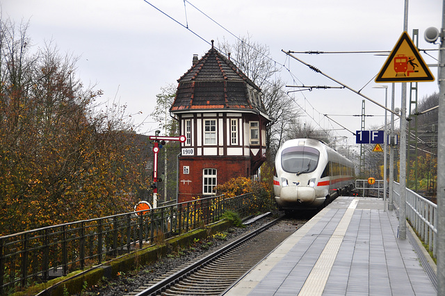 ICE from Århus arriving in Rendsburg