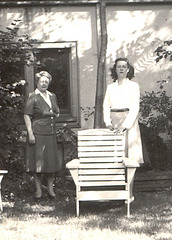 Dad's mother, Ann, and Sister, Doris, about 1944