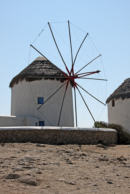 Mykonos Windmills - Vertical shot