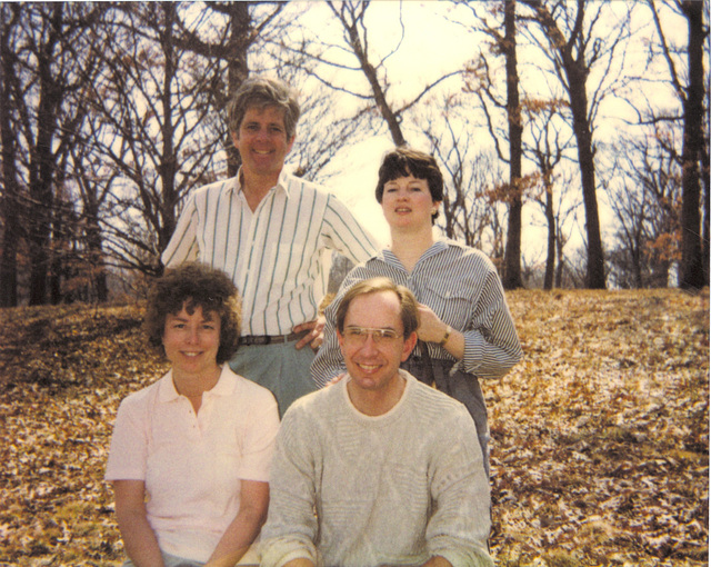 1990, Easter with Tom and Karen