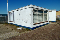 Old office in the harbour of IJmuiden