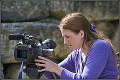 Filming at Marwell Zoo