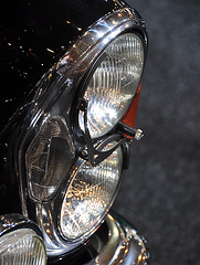 Techno Classica 2011 – Headlight wipers on a Mercedes-Benz 300 SEL 6.3