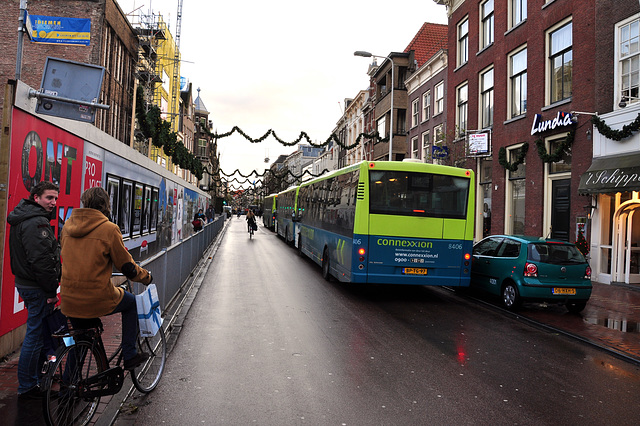 Connexxion buses in the Breestraat