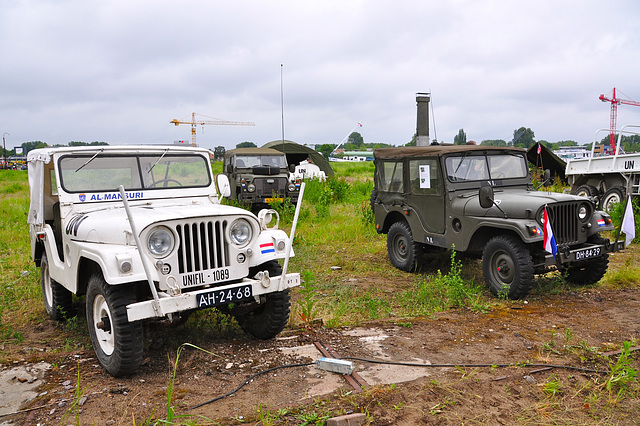 Dordt in Stoom 2012 – 1956 Nekaf M38A1 ¼  ton – 1978 Land Rover 88" – 1955 Nekaf Jeep