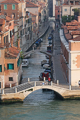 Bridges across the canals of Venice