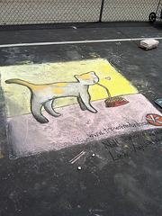 Chalk Art by daughter and her friend