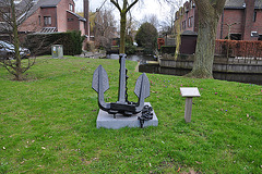 Monument for the Grofsmederij on the Waardeiland
