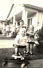 Taylor-Tot Terror on Plum Street, New Orleans, about 1948 with cousins, Guy and Donna.