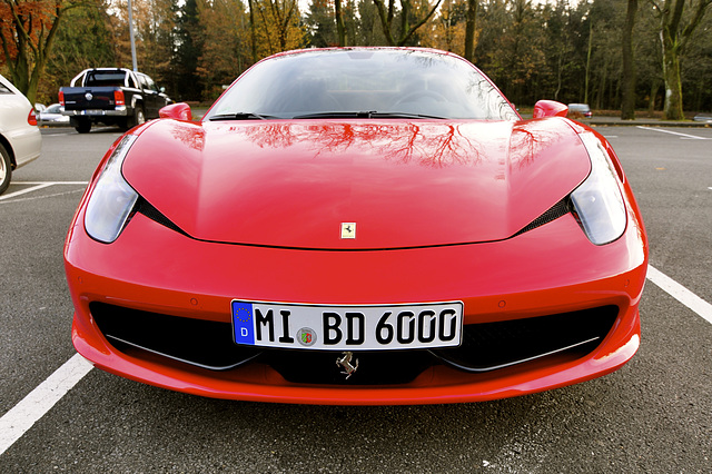 Ferrari in red