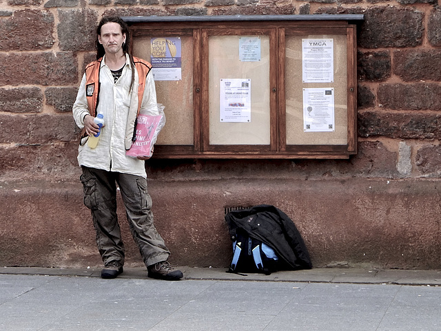 Big Issue seller