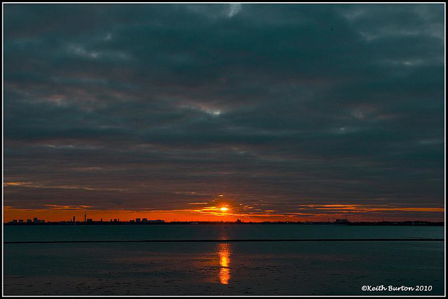 Langstone Harbour just before sunset