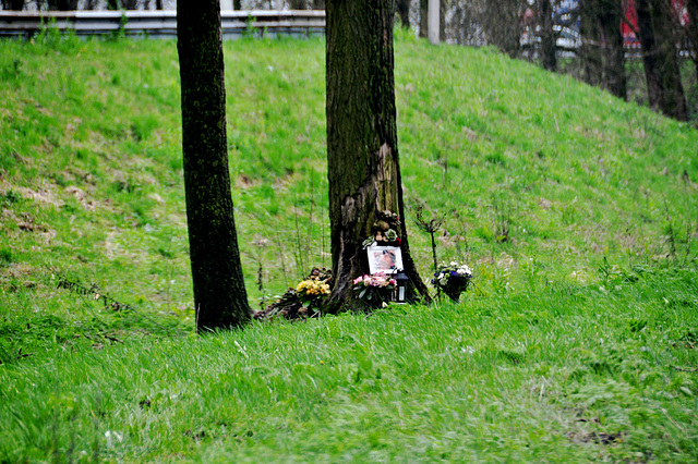 Monument to a traffic victim